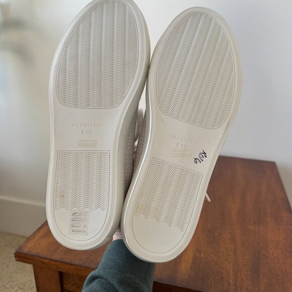 Aquatalia Alaric Embossed Leather Low-Top Sneakers - Picture 10 of 16